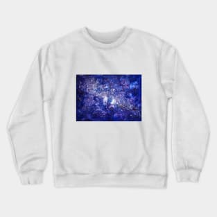 Acrylic Galaxy | Acrylic Space | Purple + Blue Galaxy Space Crewneck Sweatshirt